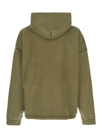 Represent Mens Hoodie With Lettering Logo, Green Cotton T-Shirts And Polos