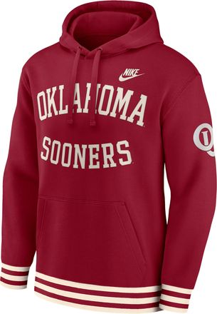 Nike Oklahoma Sooners Legacy Retro Mens Nike Mens College Pullover Hoodie in Red | 02K30CWMOKV-M2K