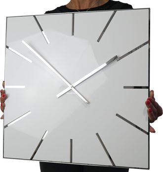 OEM Reloj De Pared Blanco Grande Exact 50cm