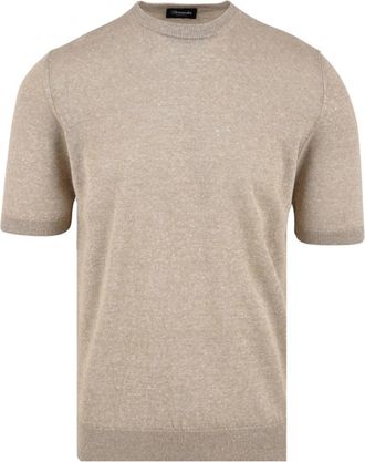 Drumohr Beige Truien voor Heren - Heren - T-shirts - Beige - L - Tops