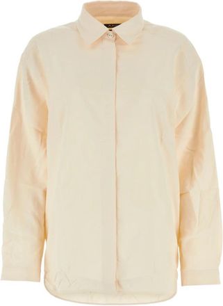 A.P.C. Camicia Shirt - Dames - Overhemden - Beige - M - Katoen - Overhemden