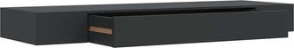 vidaXL Estante Flotante De Pared Con Caj&oacute;n Negro 80x25x8 Cm Vidaxl