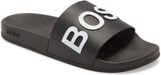BOSS Bay Slide Sandal in Blk at Nordstrom Rack, Size 13Us / 12Uk