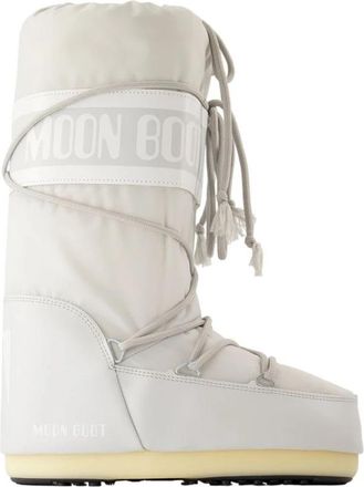 Moon Boot Icon Nylon Boot - Dames - Winterlaarzen - Grijs - 39 EU - Nylon - Schoenen