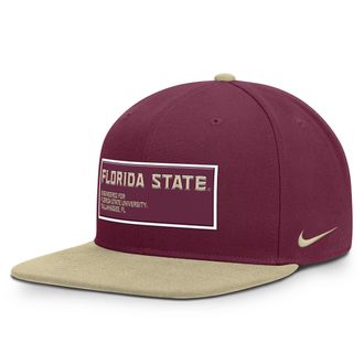 Nike Florida State On-Field Pro Nike Mens Dri-FIT College Adjustable Hat in Red | NC1208DEFTN-PNR