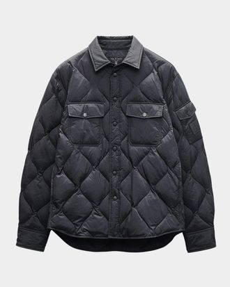 Rag & Bone Mens Dane Quilted Shirt Jacket