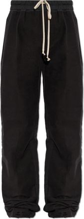 Rick Owens Dietrich Drawstring - Heren - Wijde Broeken - Zwart - L - Katoen - Broeken