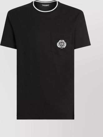 Dolce & Gabbana cotton logo pocket t-shirt