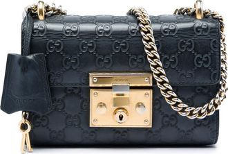Gucci Pre-owned Gucci Small Guccissima Padlock Crossbody Ladies R75T8O00S8R0Y8DS