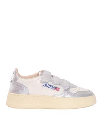Autry Kidstripes Low Kid Bic/Four Wht/Argento