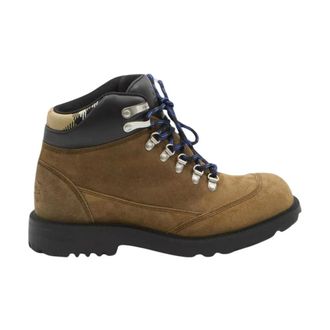 Burberry Mens Suede Hiking Boots - male - Burberry - Hiking Shoes - Brown - 9 UK - Sport
