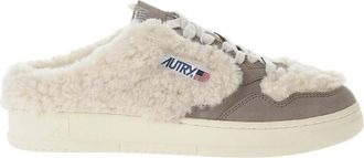 Autry Beige Logo Mule Sneakers