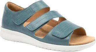 Ziera Womens Bardot Sandals - Extra Wide In Blue/white