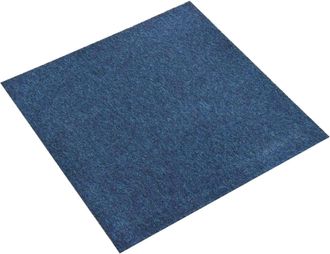 vidaXL Alfombra 20 Uds. Azul Oscuro 50 X 50 Cm 100% Polipropileno Vidaxl