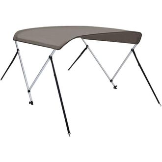 vidaXL Toldo Bimini De 2 Arcos Gris 150x120x110 Cm Vidaxl