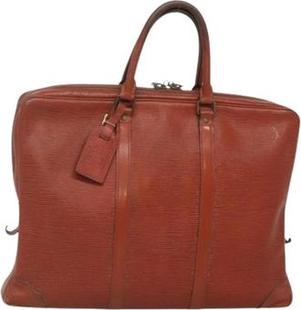 Louis Vuitton Tweedehands leren Louis Vuitton tassen - Dames - Vintage Handtas - Bruin - ONE Size - Vintage