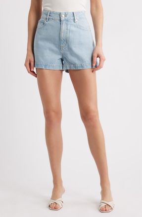 Frame Denim The Charm High Waist Denim Shorts in Never at Nordstrom, Size 29