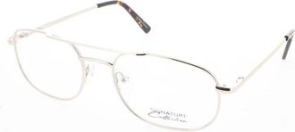 Signature Unisex Gold Tone Rectangular Eyeglass Frames 1112Gold54