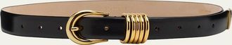 Déhanche Hollyhock Triple Wrap Calf Leather Medium Belt