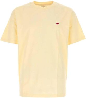 New Balance Made in USA Core T-Shirt - Heren - Sportshirts - Geel - M - Katoen - Fitness