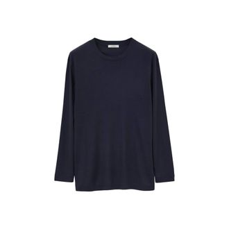 Christophe Lemaire Lemaire Long Seide Silk T -Shirt