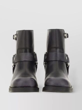 Ash western style ankle boot with block heel