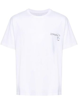 3.Paradis x Edgar Plans cotton T-shirt - White