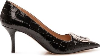Ferragamo Black Slip-on Pumps