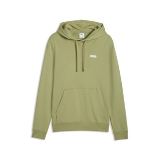 Puma Felpa con cappuccio Essentials con logo piccolo da uomo, Abbigliamento, Verde, M