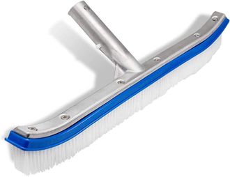 OEM Cepillo Para Paredes Y Azulejos De Piscina, Cabezal De 45,72 Cm Para Limpieza Posterior, Fabricado En Aluminio Pulido De Alta Resistencia Y Vinilo, Di
