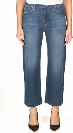 Fidelity High Wide Crop Jeans In Epic Blue