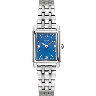 Bulova Sutton Dames Horloge Zilverkleurig 96P245