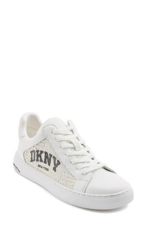 DKNY Logo Sneaker in Bright White at Nordstrom, Size 5.5