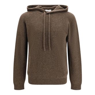 Roberto Collina Maglione con cappuccio - - Knitwear - Uomo - Marrone - S