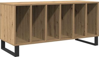 vidaXL Record Cabinet Artisan oak 100 x 38 x 48 cm Engineered Wood Vidaxl