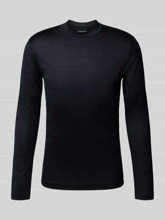 Emporio Armani Longsleeve mit Rundhalsausschnitt in Black, Gr&ouml;&szlig;e XL