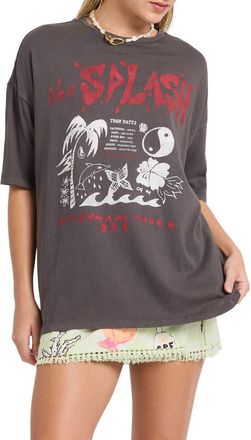 Billabong x Lottie Hall Graphic T-Shirt in Off Black at Nordstrom, Size X-Small