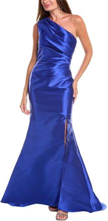 Rene Ruiz One-Shoulder Gown