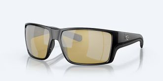 Costa Unisex Reefton Pro Polarized Sunglasses In Matte Black Sunrise Silver Mirror