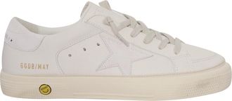 Golden Goose Sneakers Golden Goose May Nappa Tomaia In Pelle Scamosciata Stella E Tallone Bianco Ottico