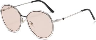 Generic Rimless Round Frame Shade Sunglasses, Outdoor Holiday Decorative Glasses for Men and For Women