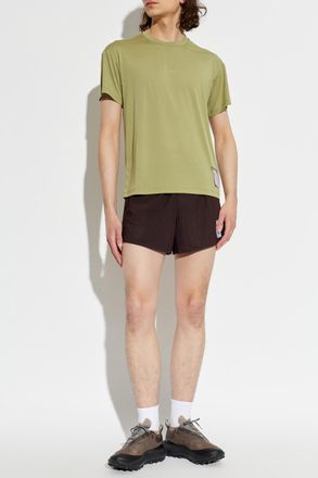 SATISFY T-shirt With Printed Logo, Mens, Green