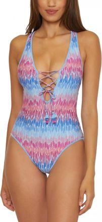 BECCA by Rebecca Virtue Joshua Tree One Piece Swimsuit In Blue