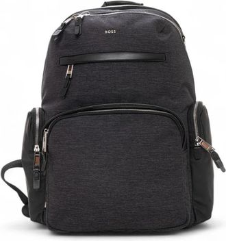 HUGO BOSS Highway ML Rugzak - Heren - Rugzakken - Grijs - ONE Size - Polyester - Tassen