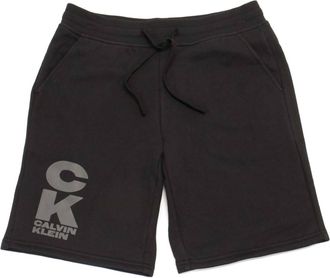 Calvin Klein Mens Nyc Triple Logo Short In Black Beauty