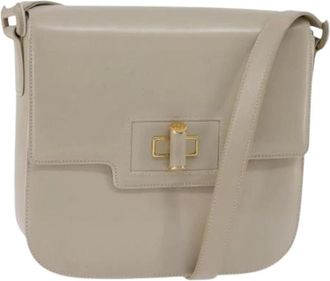 Gucci Pre-owned Cross Body Bags, female, Beige, Size: ONE SIZE Pre-owned Leather Vintage Cross Body Bag
