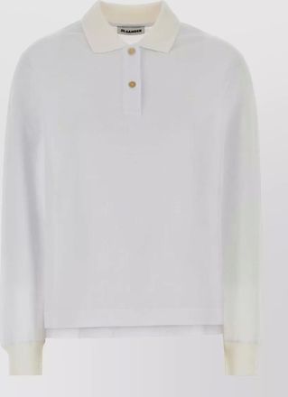 Jil Sander cotton piqu&eacute; polo shirt