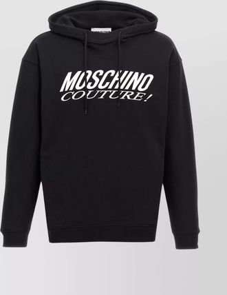 Moschino logo print hoodie