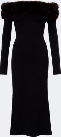 DAVID KOMA Abito midi off-shoulder
