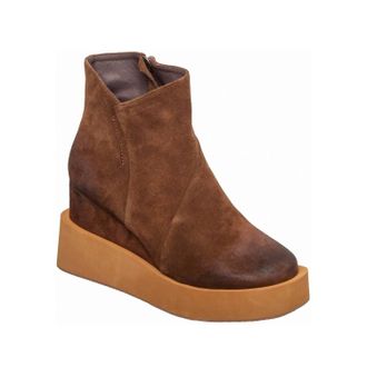Antelope Womens Urban Platform Ankle Boots In Chocolate Brown